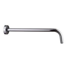 16 Inch Shower Arm with Flange,Stainless Steel 90 Degree Rain Shower Head Extension Arm,Wall-Mounted Shower Head Arm for Fixed Shower Head,Chrome