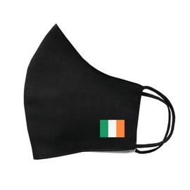 SET OF 4 X Irish Flag Cotton Face Mask Protective Covering Washable Reusable Breathable Ireland Flag