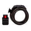 CTG Spiral Bicycle Lock, 5 Feet Weatherproof 4 Digit Resettable