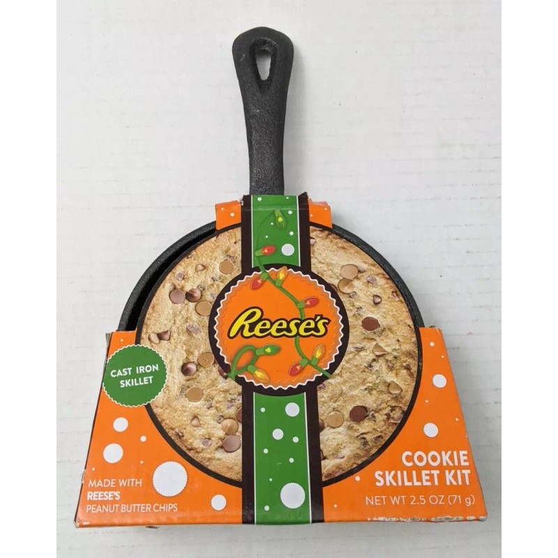 Reese's Peanut Butter Cookie Kit Cast Iron Skillet Included New