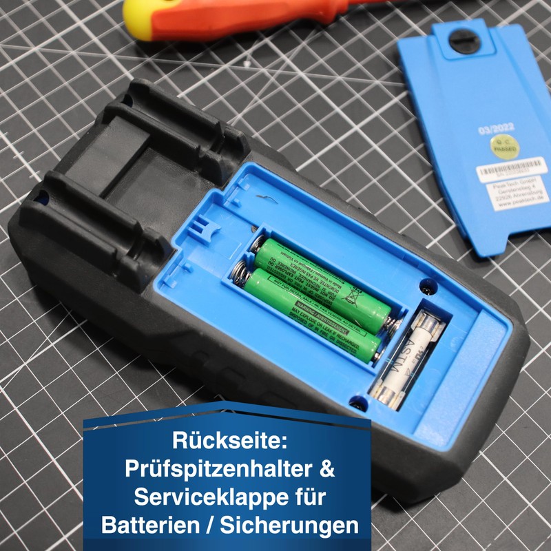 PeakTech 1041 True RMS Digital Multimeter, Auto-Range, 4,000 Counts, Continuity