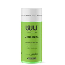 WU Nutrition MANZANITA  Vinagre de Sidra de Manzana en Cápsulas  120 Cápsulas (Rinde 2 Meses)  Suplemento Alimenticio  Fácil de Consumir  Sin Sabor a 