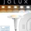 Jolux 4 Pack 5/6 Inch 5CCT LED Can Light Gimbal