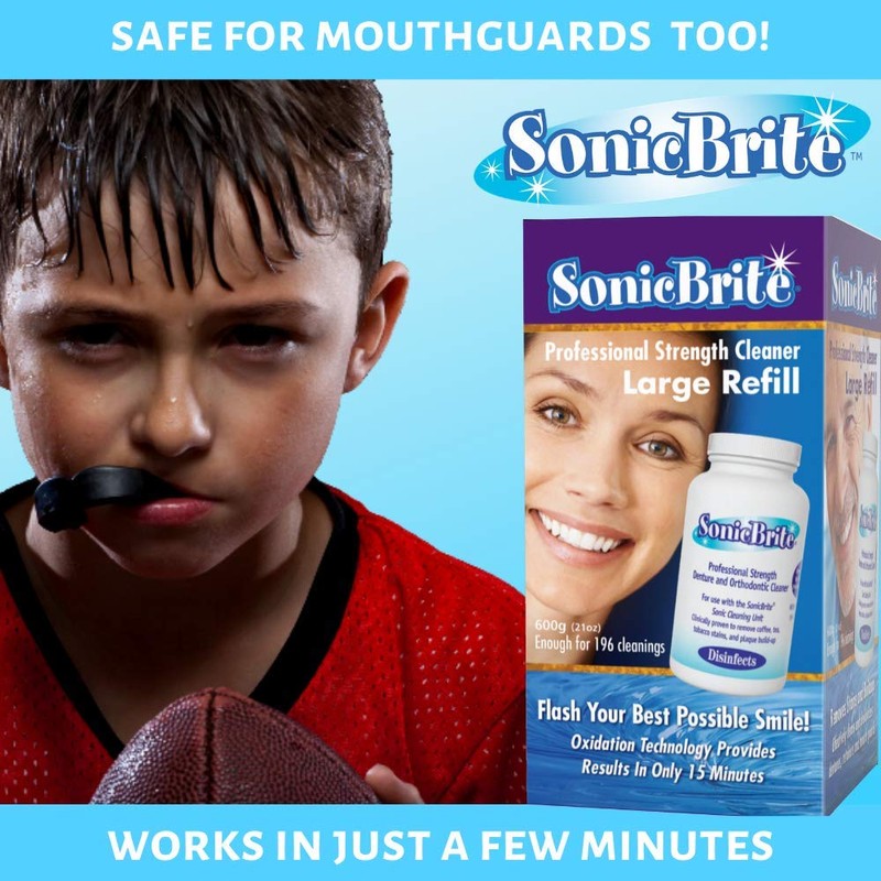 SonicBrite Professional Strength Dental Appliance Cleaning Powder 21 oz |