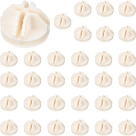 32 Pieces Cube Connectors Plastic Storage Cube Connectors Wire Cube Connectors Organizer ABS Connectors for Modular Closet Storage Organizer and Wire Shelf (White)