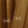 StangH Gold Brown Velvet Valance for Kitchen Luxury Blackout Rod