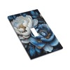 Decorative Art Light Switch Covers,1 Gang Single Toggle,Wall Plate,Switchplate,Gorgeous Flowers,5x3IN