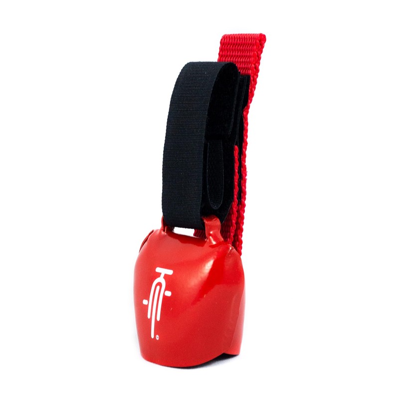 swisstrailbell® Mexico Edition Deep Red: WhiteBike, Red Band, Bicycle Bell,