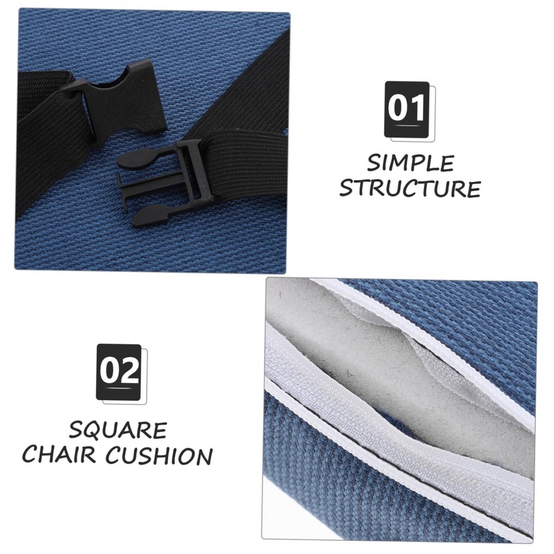 KONTONTY Cushion for Square Stools Thick Lounge Chair Pad Outdoor