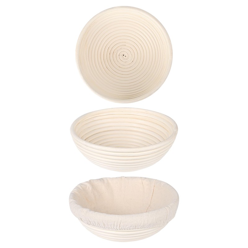 Saint Germain Bakery Premium Round Bread Banneton Basket with Liner