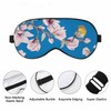 Vnwoalu Magnolia Flowers Bird Sleep Eye Mask Watercolor Bouquets Summer