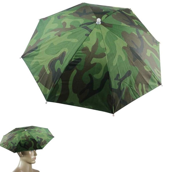 Cerioll Umbrella Hat, Foldable Umbrella Hat, Rainproof Umbrella Hat, Sun