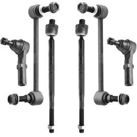 ASTARPRO 6pcs Tie Rods Inner And Outer Complete Kit Sway Bar Links Compatible With Chrysler 300 Dodge Challenger Charger Magnum