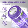 PKCELL ER14335 2/3AA Batteries 3.6V 1650mah Primary Lithium Battery 12-Pack