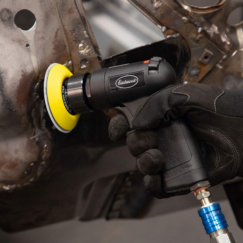 Eastwood Pistol Grip 3In Composite Orbital Sander Comfort Durable Lightweight