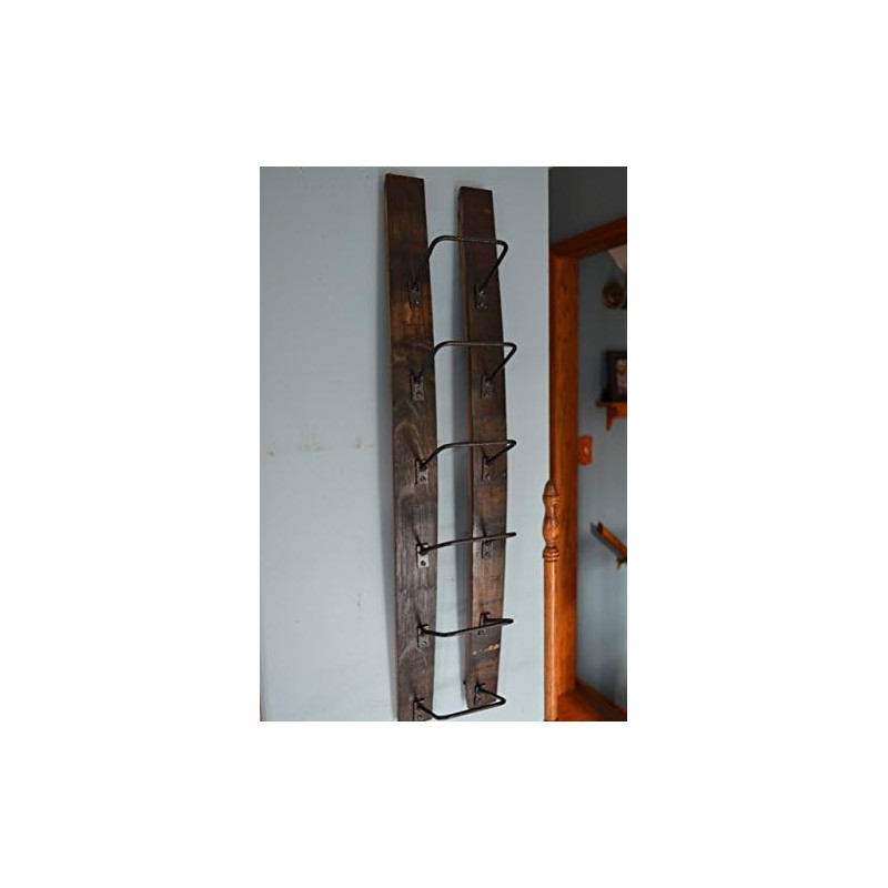 Barrels & Barn Wood Wall Wine Rack - 6 Bottle