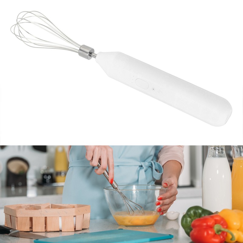 Electric Egg Beater Handheld USB Charging Milk Frother Portable Cordless