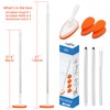Qaestfy Bathtub Scrubber, Adjustable Long Handled Scrub Brush with 51