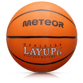 meteor Basketball Children Women Men Sizes 5 6 7 Orange Ideal For Indoor Training Matches Soft Non-Slip Surface High Durability Good Grip Rubber