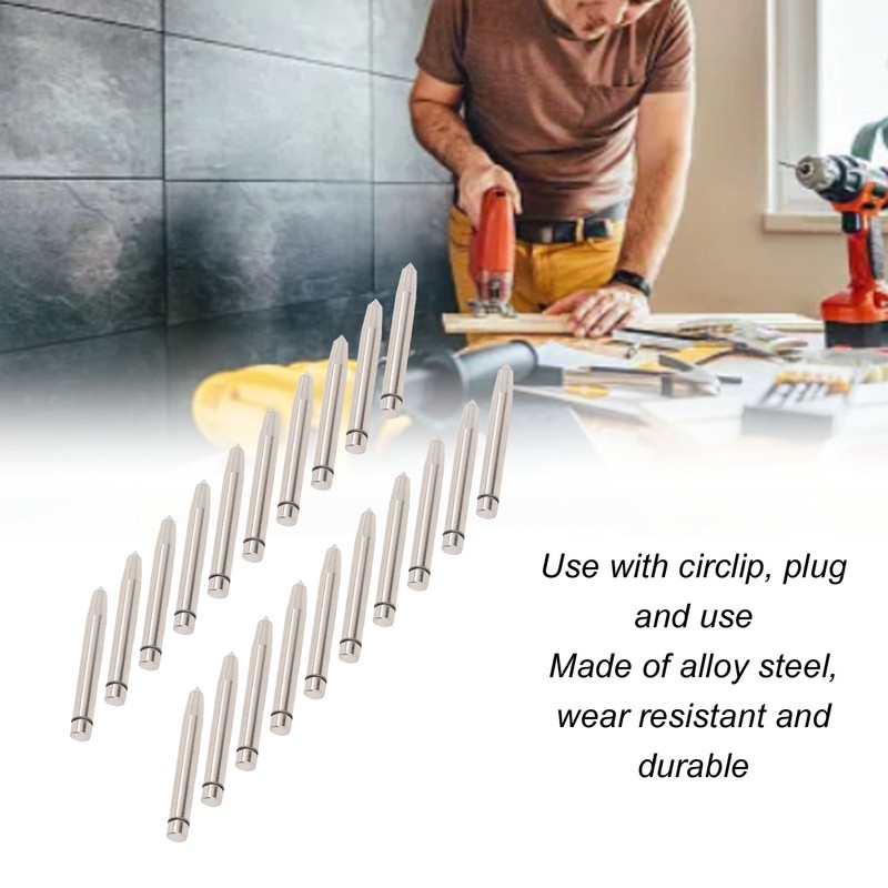 20PCS Center Punch Replacement Bits Alloy Steel Hole Punch Heads