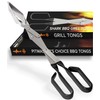 Grilling Tongs for Outdoor Grills - 2-Pack Combo Gift Set