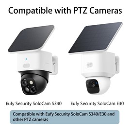 Kamera Halterung Kompatibel mit Eufy Security SoloCam S340/E30, Eufy Security 4G LTE Cam S330, Verstellbare Masthalterung für SoloCam S340/E30, Montagehalterung Wandhalterung Kamera Halter Zubehör