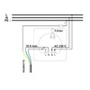 WITTKOWARE Underfloor Heating Thermostat with Rotary Control and Switch, for