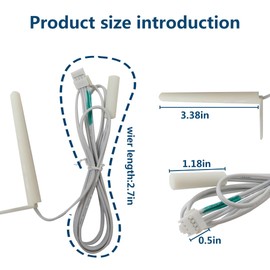 JRSHOME 242278801 Refrigerator Replacement Parts Thermistor Assembly for Frigidaire Crosley White-Westinghouse
