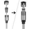 Bestgle Spring Collet Extension Bar CNC Milling Router 12.7mm Shank