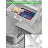 ZEXVIDA Bookshelf with Drawer,8 Tier Tree Bookcase Retro Floor Standing
