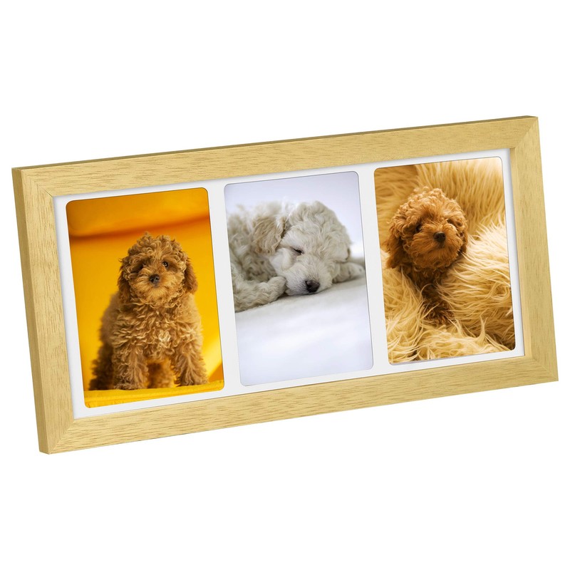 Hakuba FWLGC-NTL3 Liege Charite Photo Frame, Large, 3 Sides, Wooden,