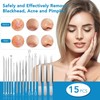 Blackhead Remover Tools, 15 PCS Pimple Popper Tool Kit, Acne