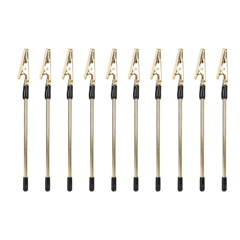 10Pcs Metal Memo Clips Gold Color Electroplated Safe Light Strong