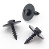 VVO Fasteners Metal Engine Undertray Screw, Black (Pack of 10)