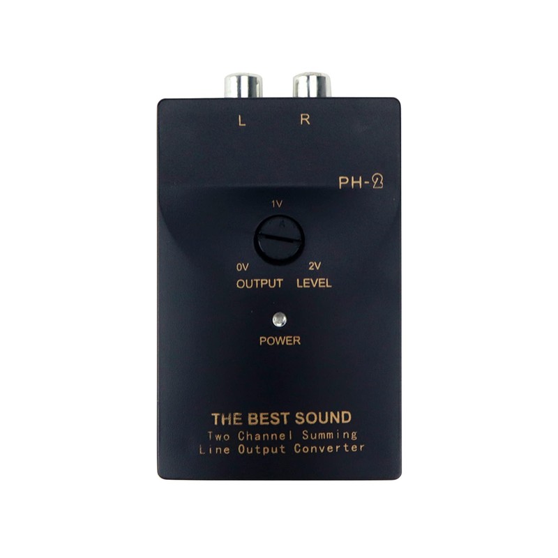 S SYDIEN 1Pc Black High to Low 2-Channel Line Output
