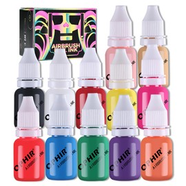 OPHIR 12 Colors Nail Art Inks Airbrush Paint Acrylic Paint Nail PolishPigments for Model Hobby,Craft,Leather  Shoe Painting Nail Stencils Painting... 