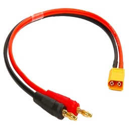 Yiqigou 2pcs XT30 Male Plug Connector Adapter to 30cm 16awg Cable Wire to 4mm 4.0mm Banana Plug Connector Adapter