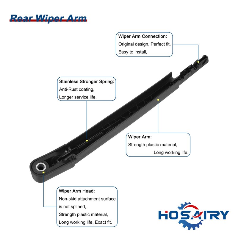 HOSAIRY Rear Wiper Arm Blade Set for Lincoln Navigator 2009-2016,