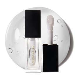 LAURA GELLER NEW YORK Fine Shine Glossy Lip Oil, Glass Half Full - Hydrating Squalane - Clear Lip Gloss