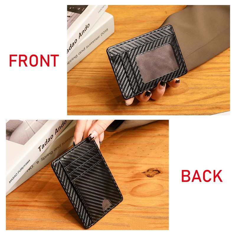 JSTHHTT Slim Wallet for Men, Mens Wallet, Leather Minimalist Wallet