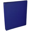 Business Source 1-Inch Vinyl Round Ring Binder - Dark Blue