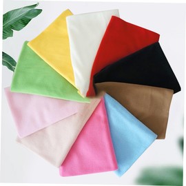 TEHAUX 10pcs Funny Sewing Fleece Fabric Handmade DIY Patchwork Cloth Colors for Decor Accessories