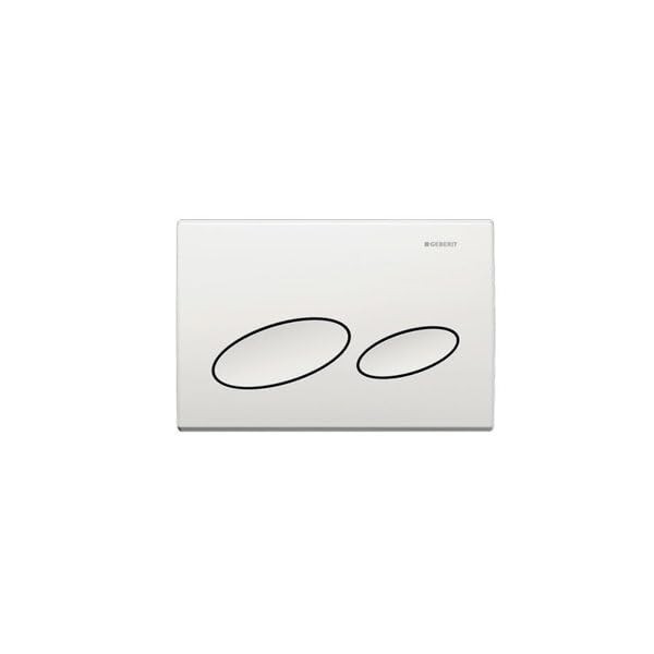 Geberit 115.228.11.1 White Kappa20 Dual Flush Plate for UP200,