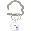 Crax 211105 Acrylic Carabiner with Charm Keychain Mascot, Mark, Mejirushi