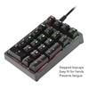 Mechanical Numeric Keypad Wired 21 Keys Blue Switch Color LED