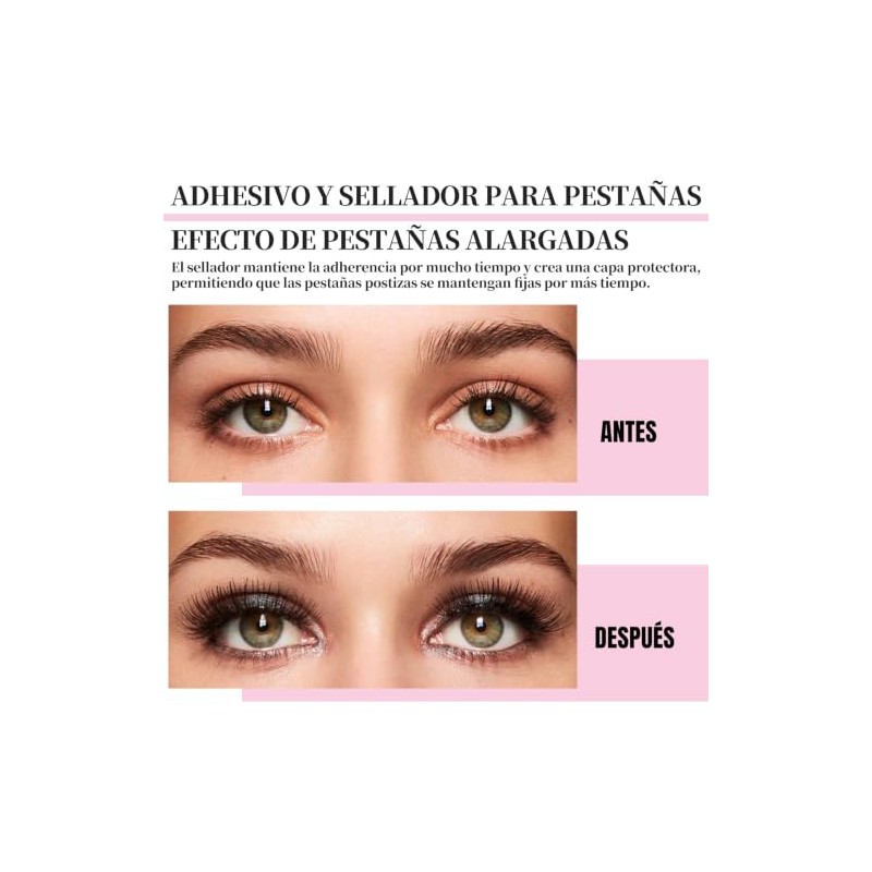 Mayhug Kit 4 en 1 para de Pestañas: Pegamento