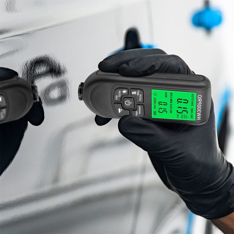 Abizarch Paint Thickness Gauge Meter Fe/NFe Probe Coating Thickness Gauge
