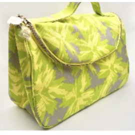 Estée Lauder Estee Lauder Cosmetic Bag & travel SZ Bottle Yellow Green Cosmetics Bag Zipper !
