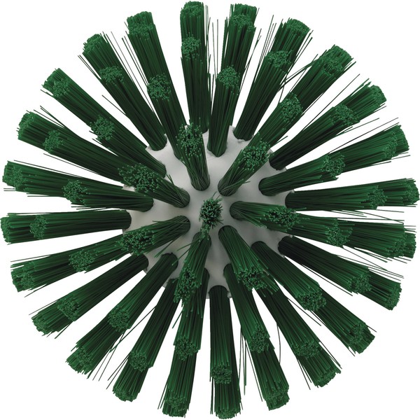 Vikan 70352 Soft Tube Brush, Polyester, 5-3/32" x 5-7/64" OAL, Green