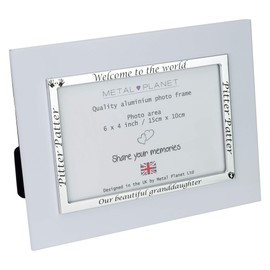 Metal Planet Ltd Beautiful granddaughter photo frame 6x4 inch photo size, Aluminium